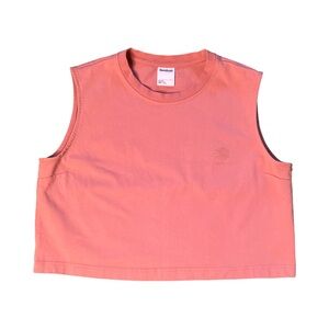 Reebok Classic Sportswear Athletic Crop Tank Top Dusty Pink (Size M)